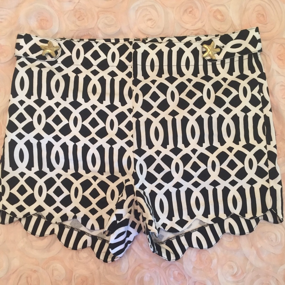 Mud Pie Navy and White Shorts